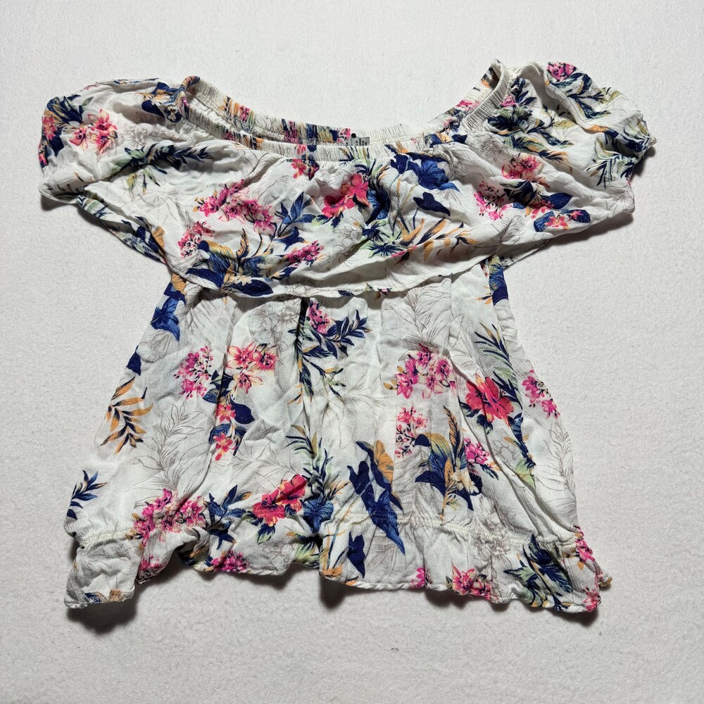American Eagle Outfitters AEM120650JA Floral Off-Shoulder SP/CH Viscose